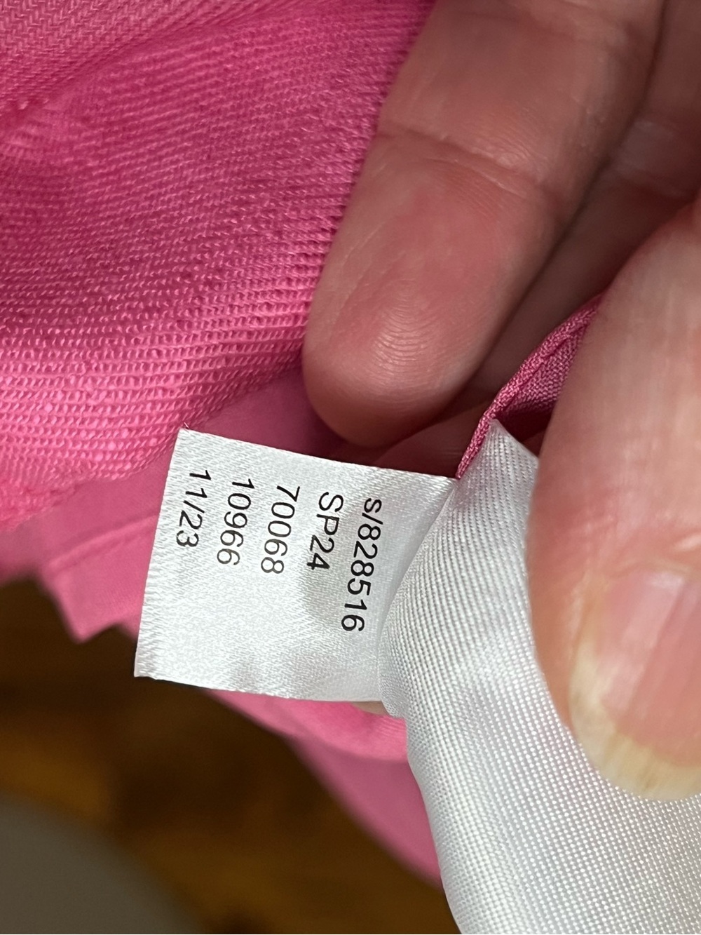 Ann Taylor The Seamed V-Neck Sheath Dress Linen Blend Sleeveless Pink Sz 12 NWOT - Picture 9 of 10